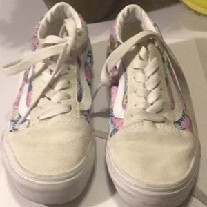 Multi color Vans girl size 2